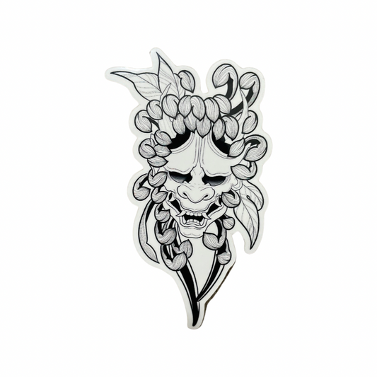 Chrysanthemum Hannya Sticker