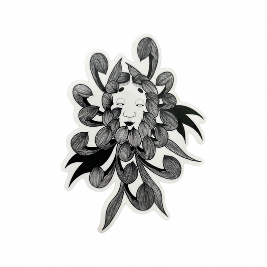 Chrysanthemum No Face Sticker