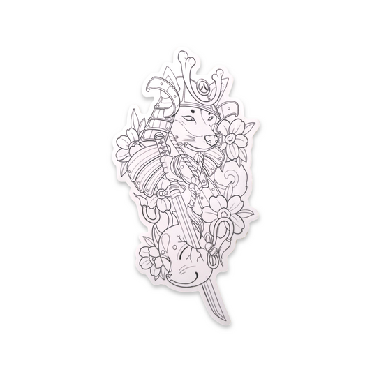 Hachi Samurai Sticker