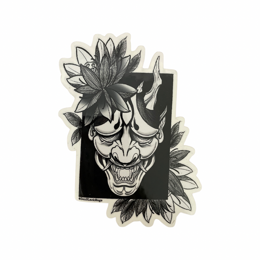 Hannya Mask Sticker