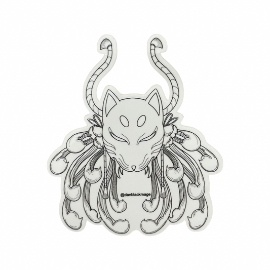 Kitsune Mask Sticker