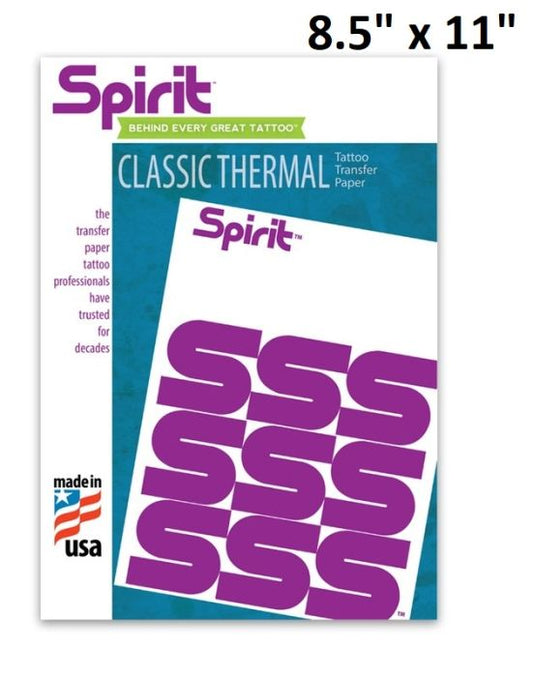 Spirit Original Tattoo Thermal Image Copier Paper - 8-1/2" x 11” — 100 Sheets
